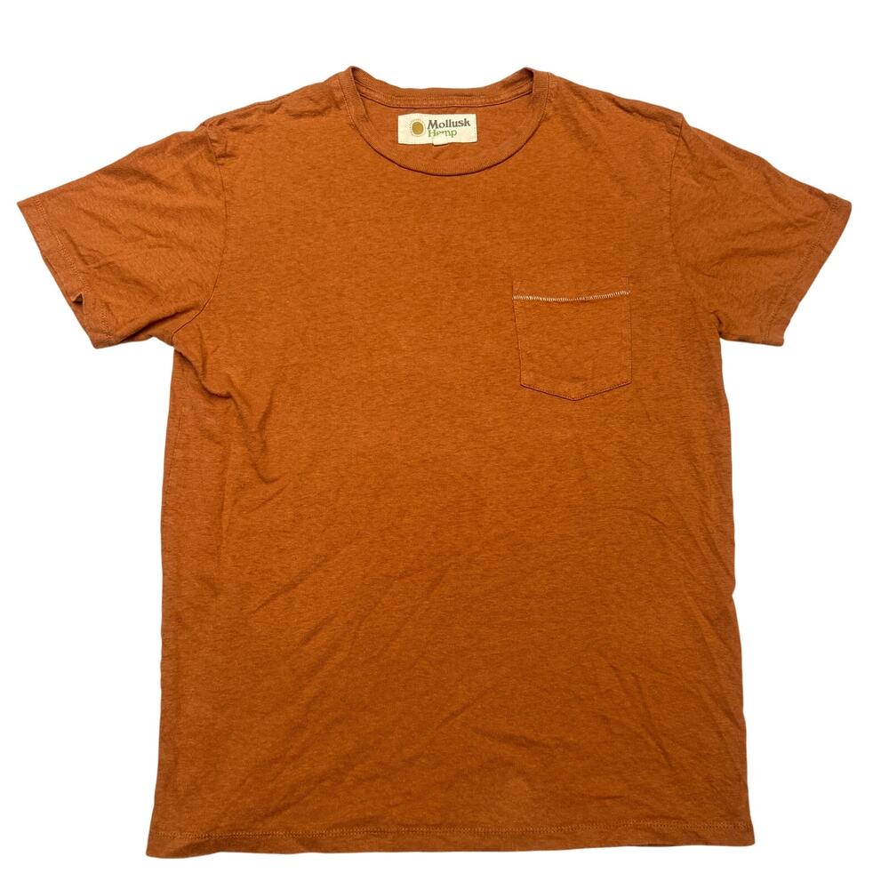Mollusk Surf Shop Hemp Pocket Tee Shirt Men's Medium Minimalist Casual